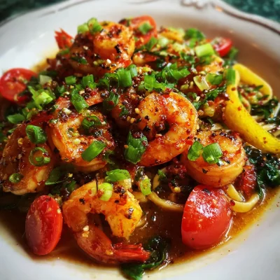 Spicy Shrimp Gochujang Scampi