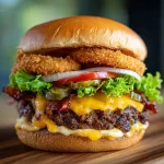 Bacon Cheeseburger Onion Rings