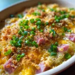 Cheesy Ham Potato Casserole Recipe