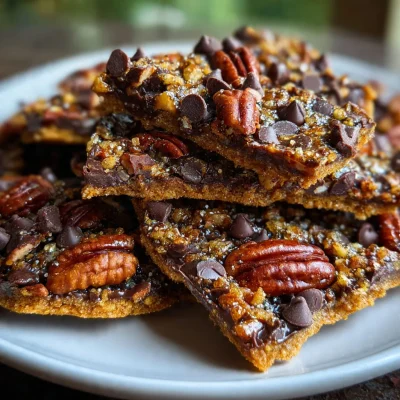 Pecan Pie Bark Graham Pecans