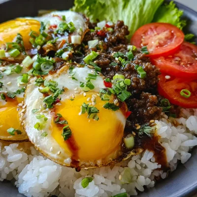 Loco Moco Hawaiian Lunch