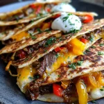 Blackstone Steak Cheese Quesadillas