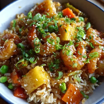 Teriyaki Shrimp Pineapple Rice