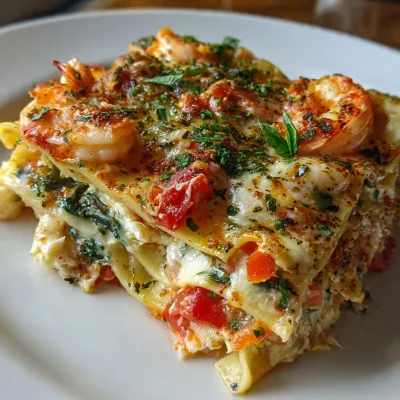 Seafood Lasagna Shrimp Crab Recipe
