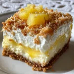 Pineapple Coconut Cheesecake Bars