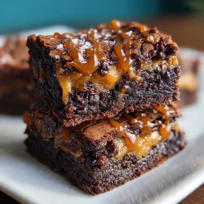 Fudgy Chocolate Caramel Brownies