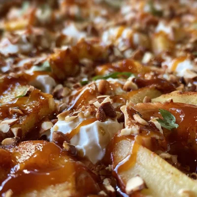 Sheet Pan Caramel Apple