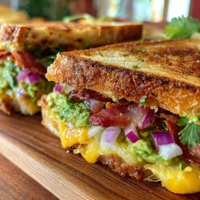 Bacon Guacamole Grilled Cheese
