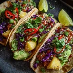 Teriyaki Chicken Tacos Pineapple