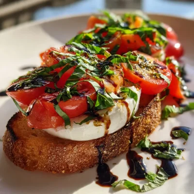 Burrata Bruschetta Tomato Basil