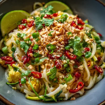 Zucchini Pad Thai Twist