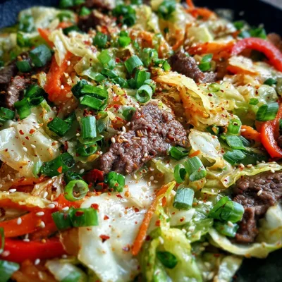 Healthy Chinese Beef Cabbage