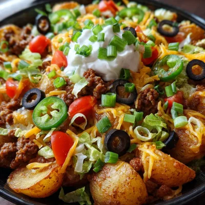 Cheesy Taco Potatoes