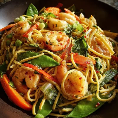Shrimp Lo Mein Noodles