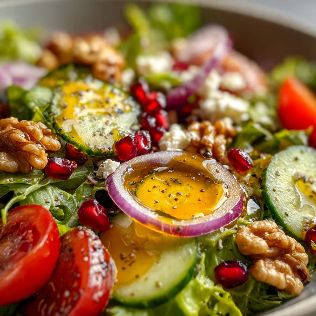 Fresh Christmas Honey Mustard Salad with crisp apples, pears, red grapes, and toasted pecans on a festive platter